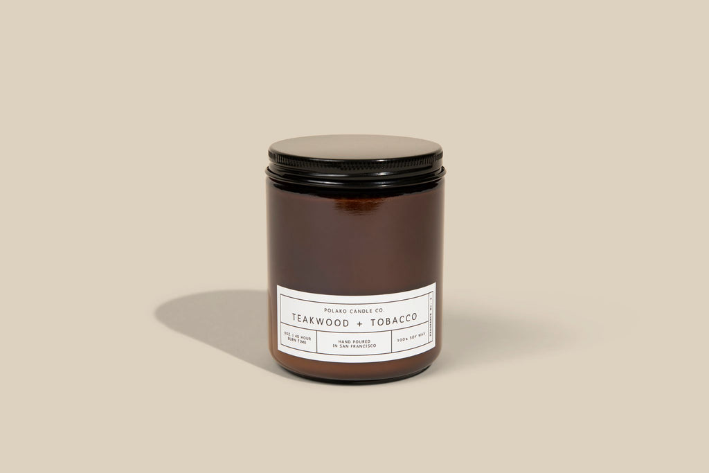 Teakwood + Tobacco - Polako Candle Co.