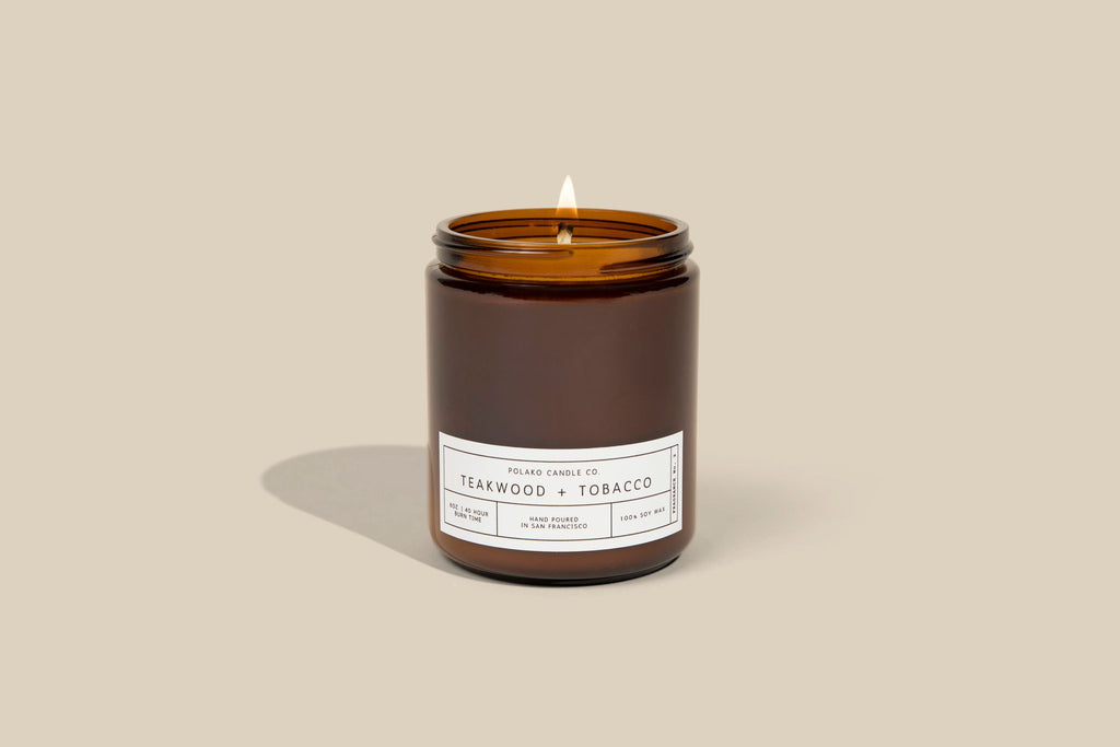 Teakwood + Tobacco - Polako Candle Co.